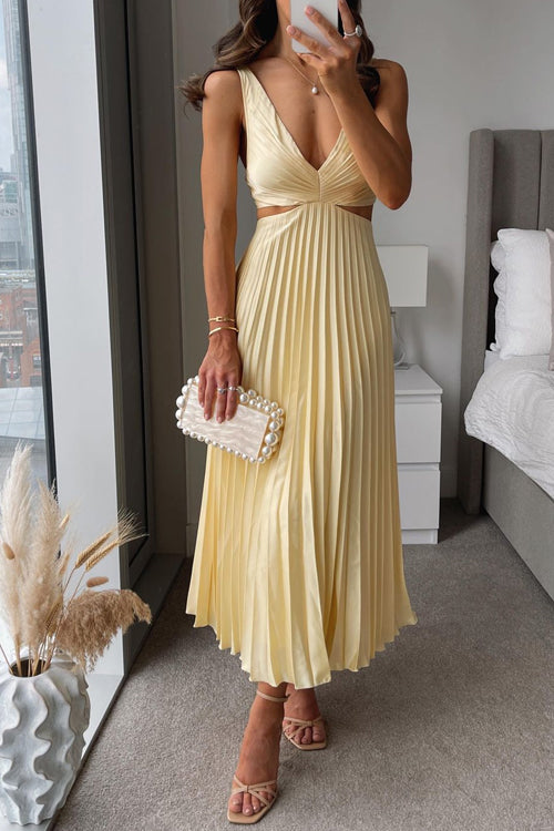 Bellezza Dress | Elegant Pleated Event Gown