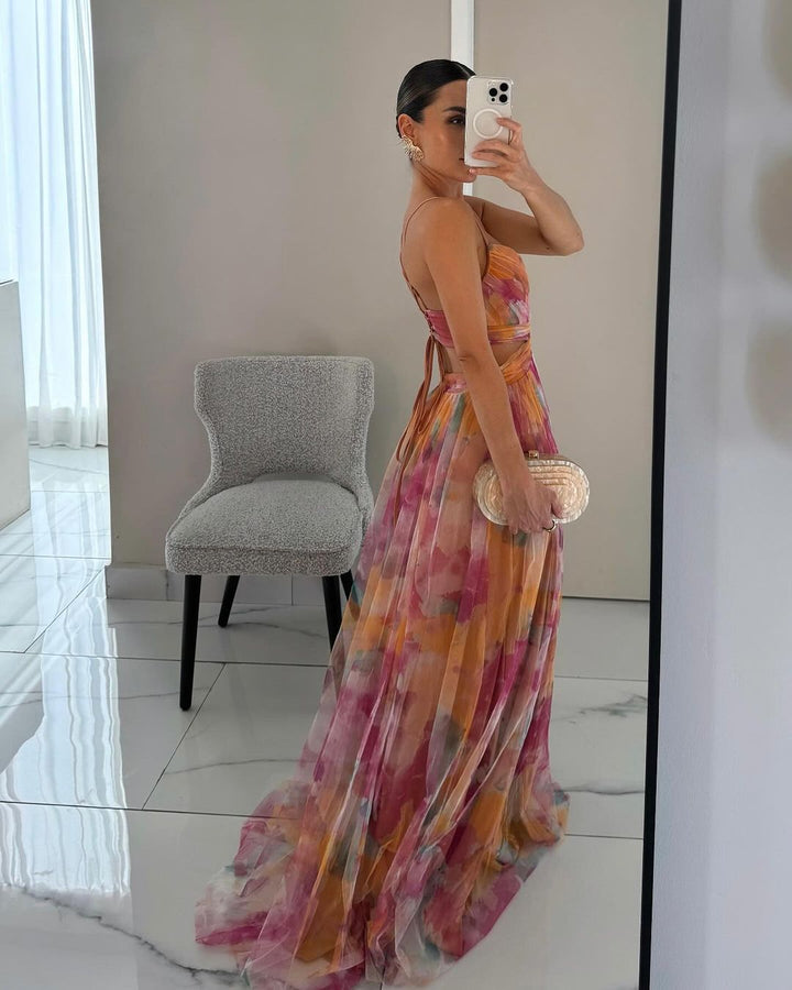 Giselle | Captivating Floral Print Maxi Dress