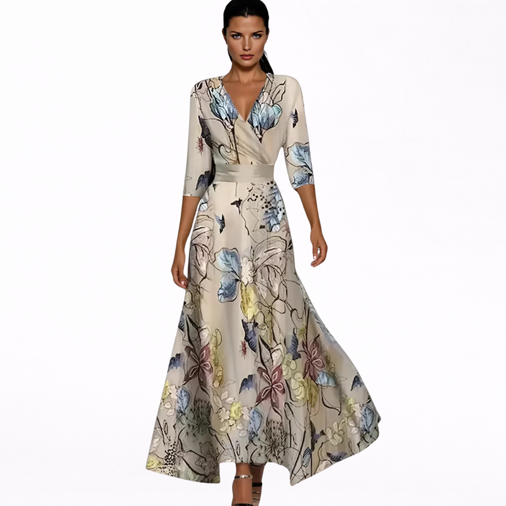 Emilia | Chic Floral Maxi Gown