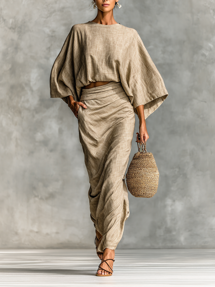 Skirt Set in Cotton Linen