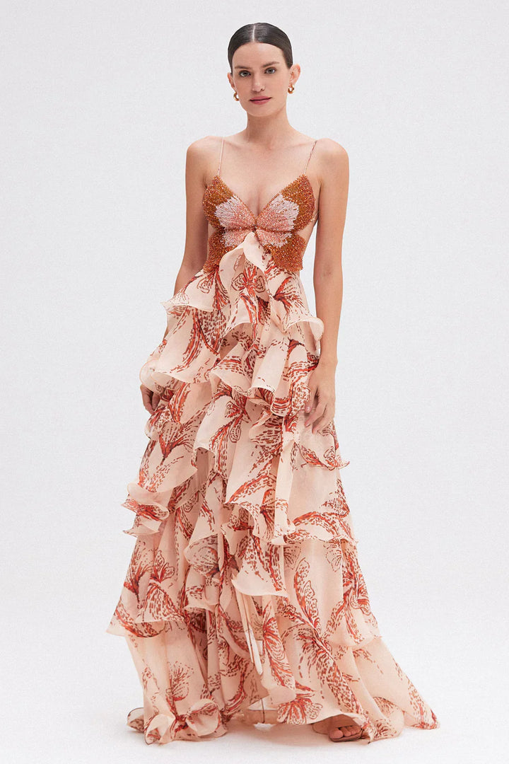 Nahia | Ruffled Detail Dress
