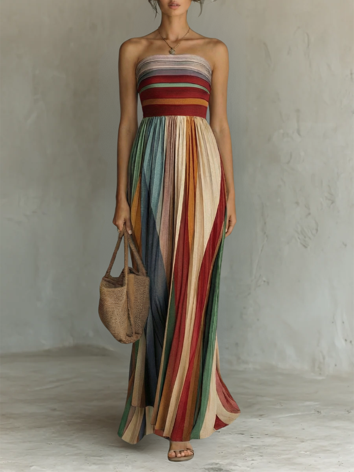 Vibrant Sleeveless Maxi Dress