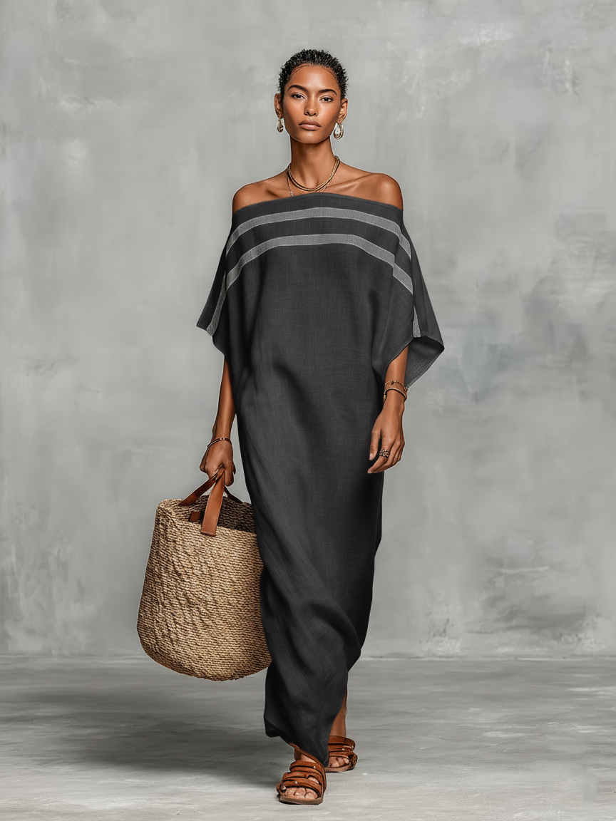 Simple Linen Maxi Dress