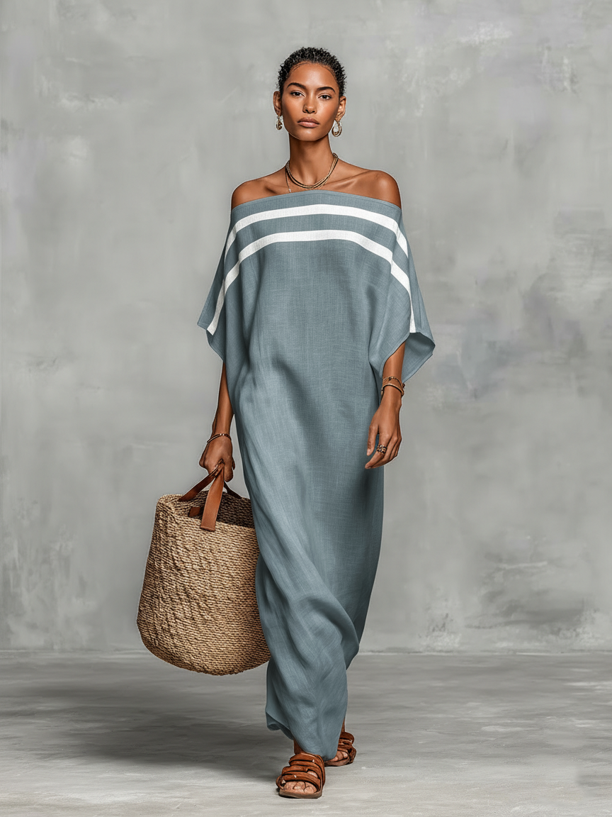 Simple Linen Maxi Dress