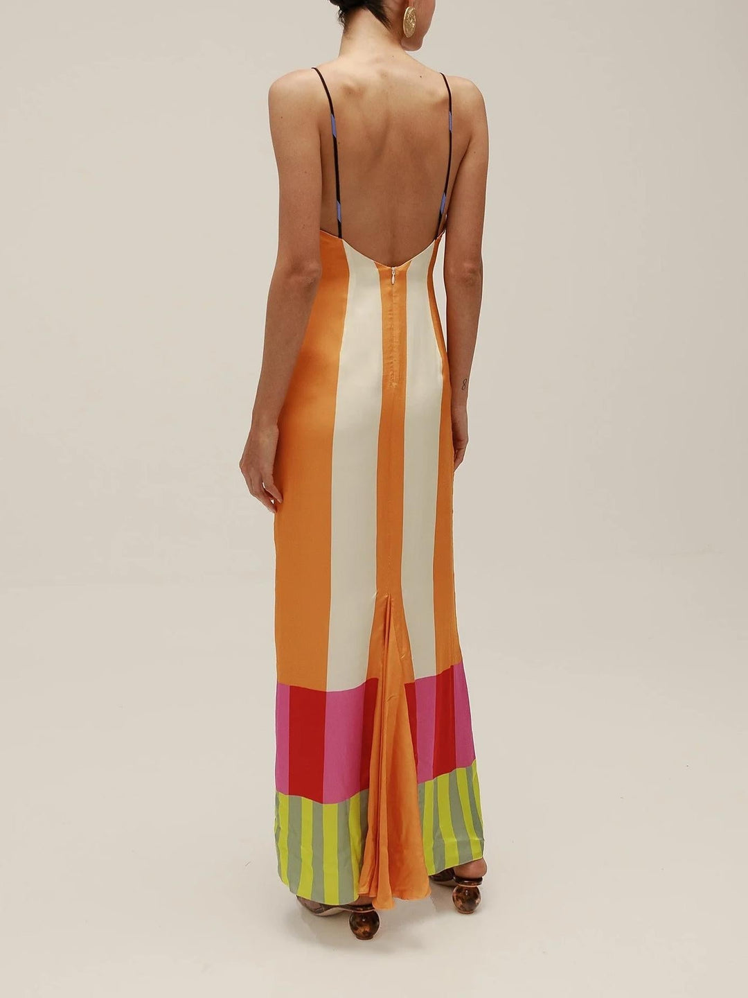 Paloma | Colorful Long Striped Dress