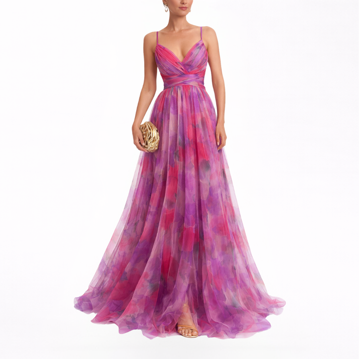 Giselle | Captivating Floral Print Maxi Dress