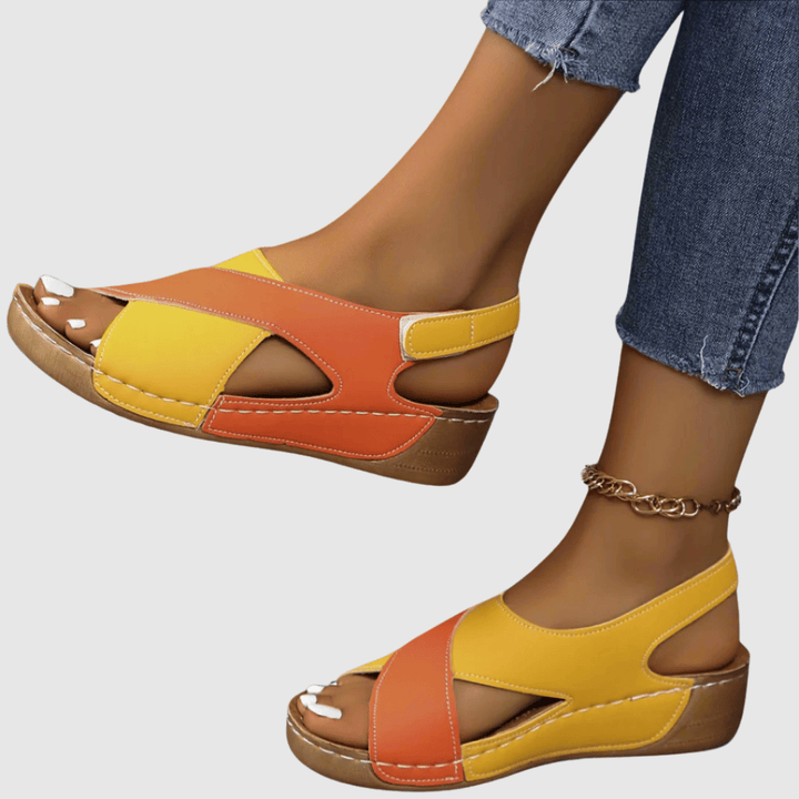 Hildegard - Bicolor Leather Sandal