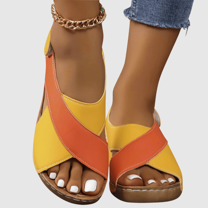 Hildegard - Bicolor Leather Sandal