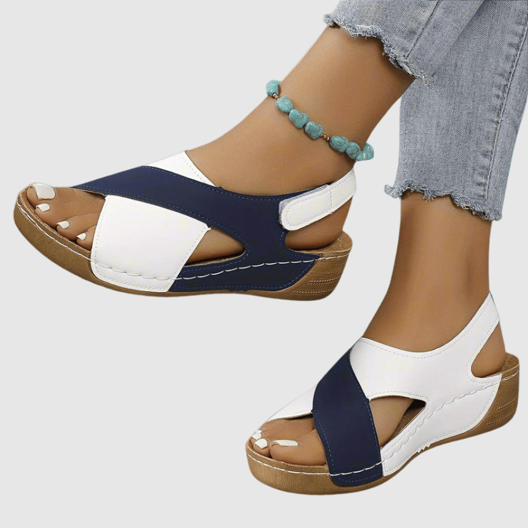 Hildegard - Bicolor Leather Sandal