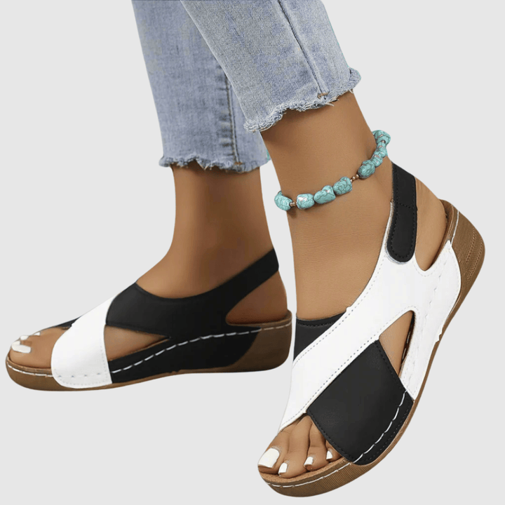 Hildegard - Bicolor Leather Sandal