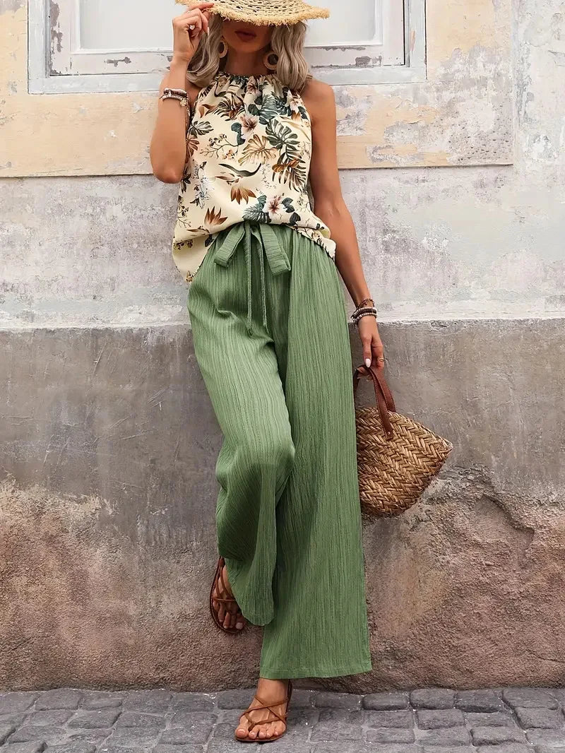 Antonette™| Elegant Sleeveless Two-Piece Set