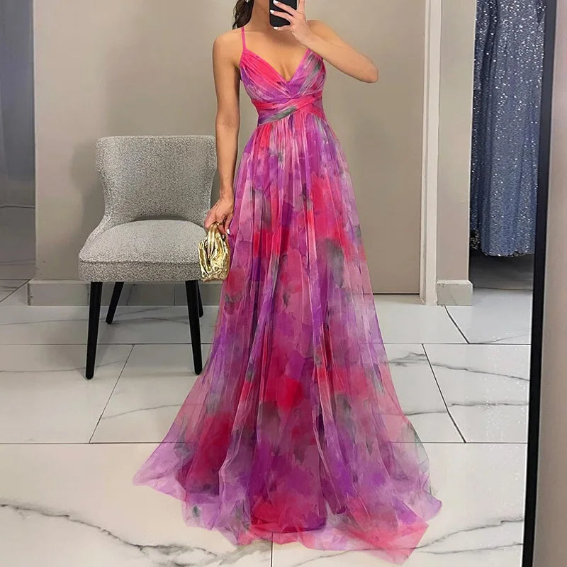 Giselle | Captivating Floral Print Maxi Dress