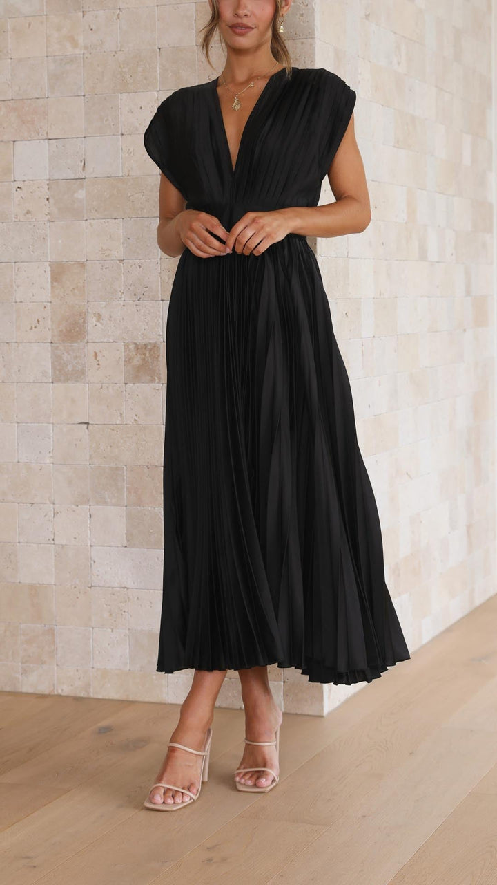 Isla | Elegant Pleated Dress