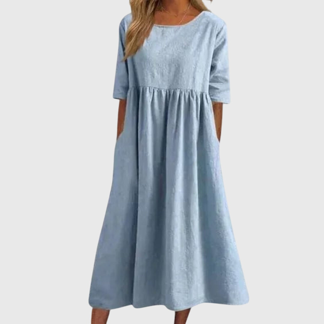 Bethany - Elegant Short-Sleeved Dress