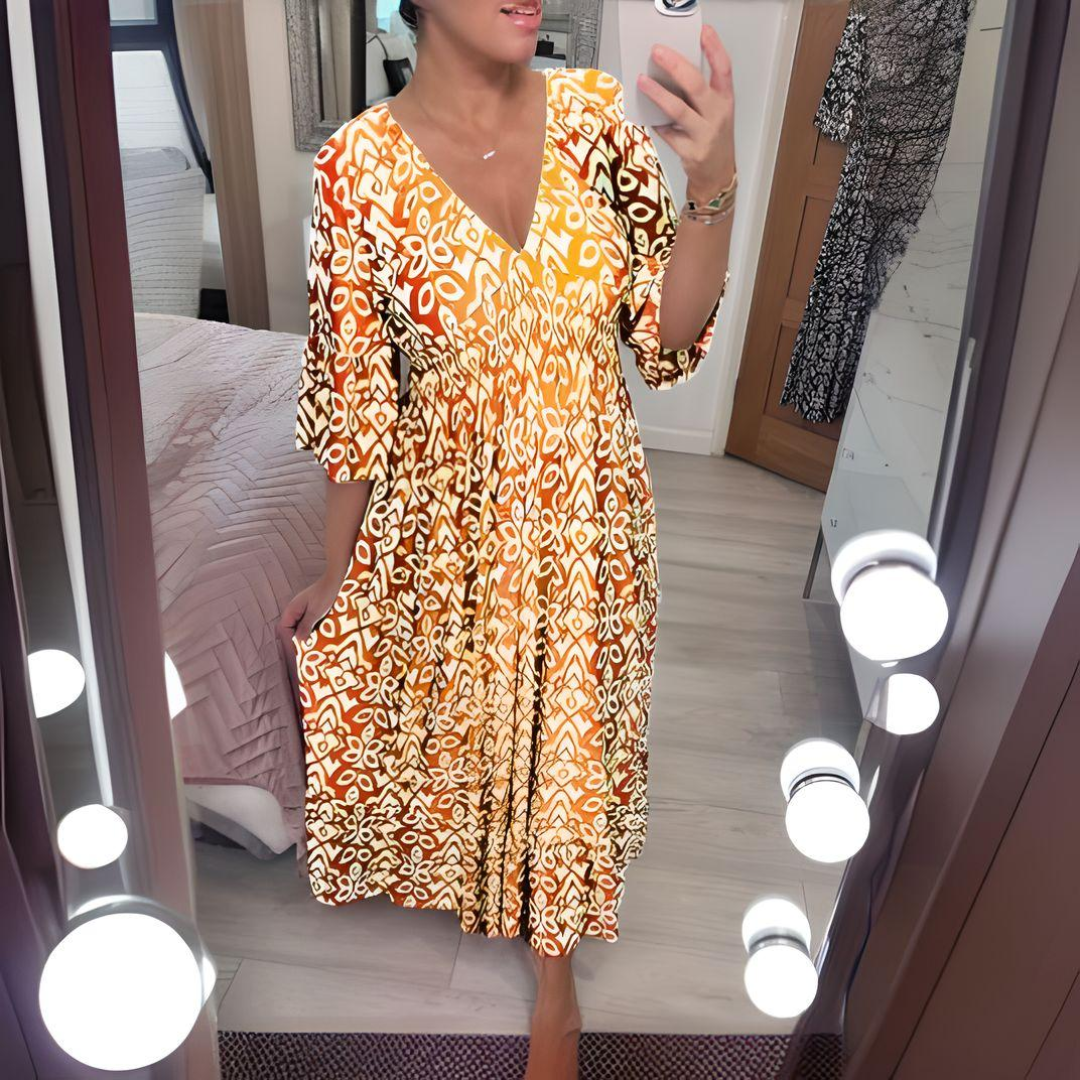Lacey – Boho Printed Dress