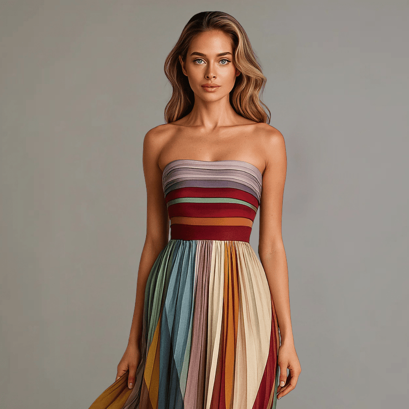 Vibrant Sleeveless Maxi Dress