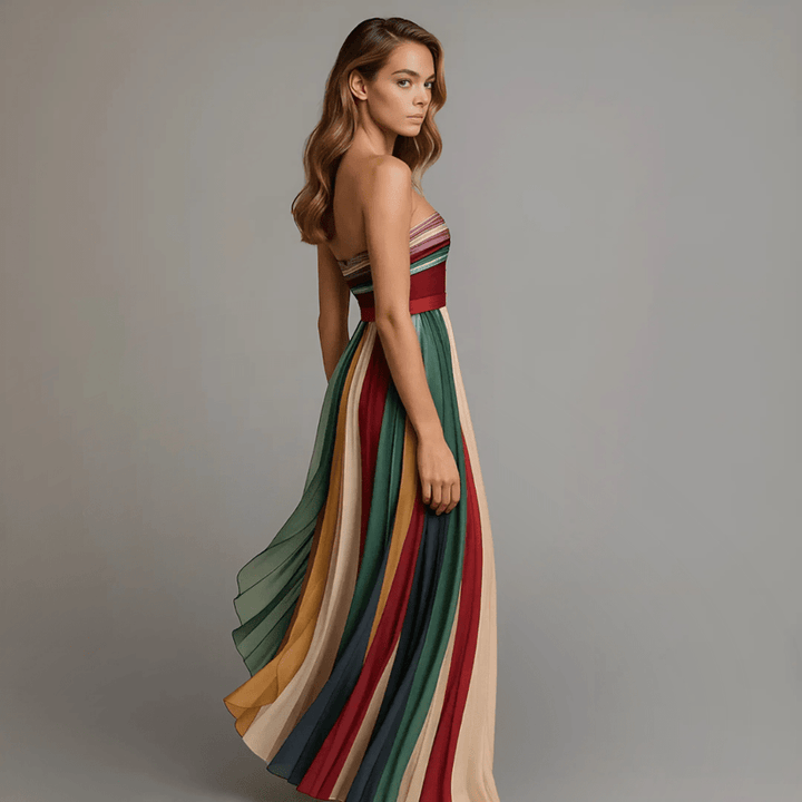 Vibrant Sleeveless Maxi Dress