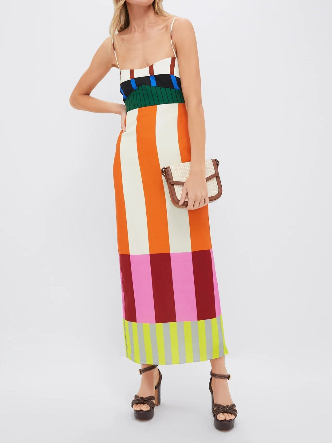 Paloma | Colorful Long Striped Dress