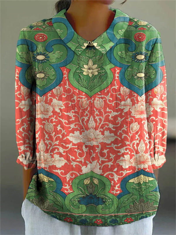 Clara Regal Lotus Blouse